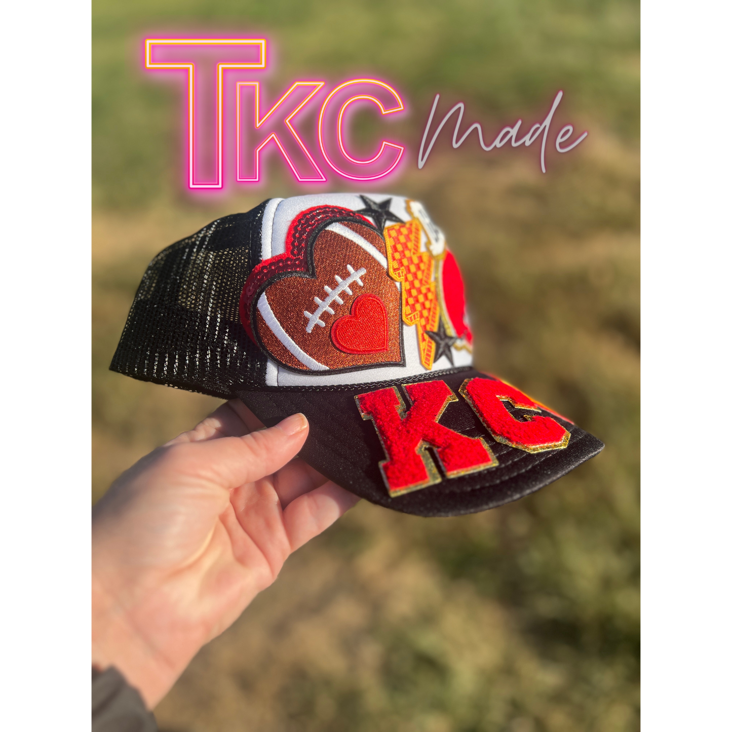KC Arrowhead Red KC Football Hat