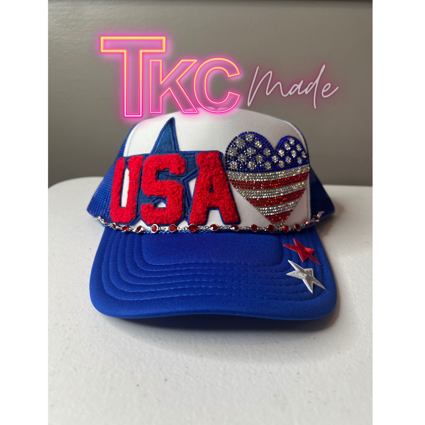 Patriotic Trucker Hats-Ship in 1-2 days