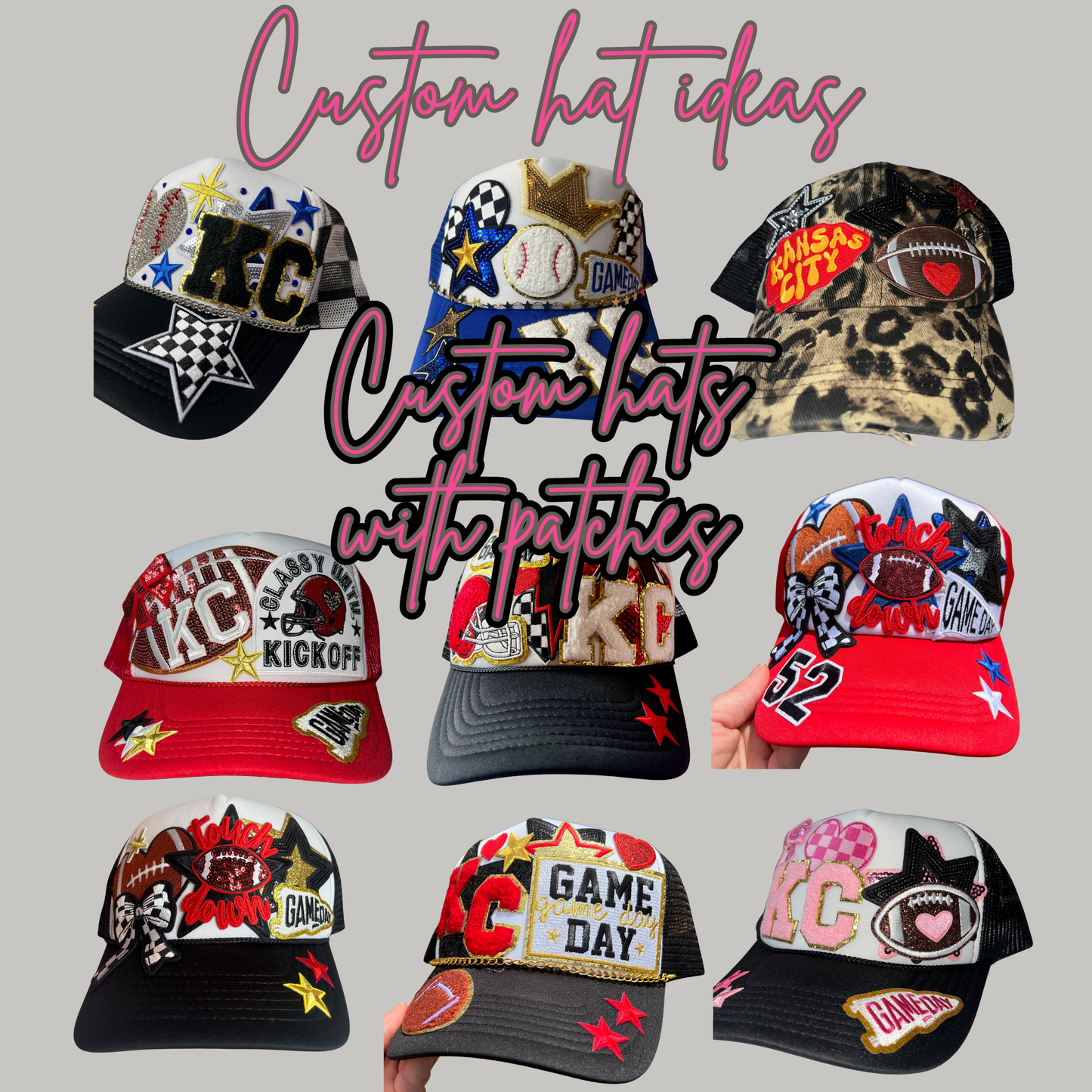 Custom Hats with patches