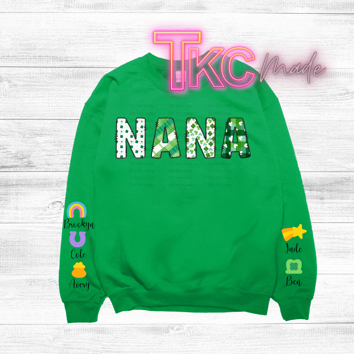 Personalized lucky mama -Put any names in the comments