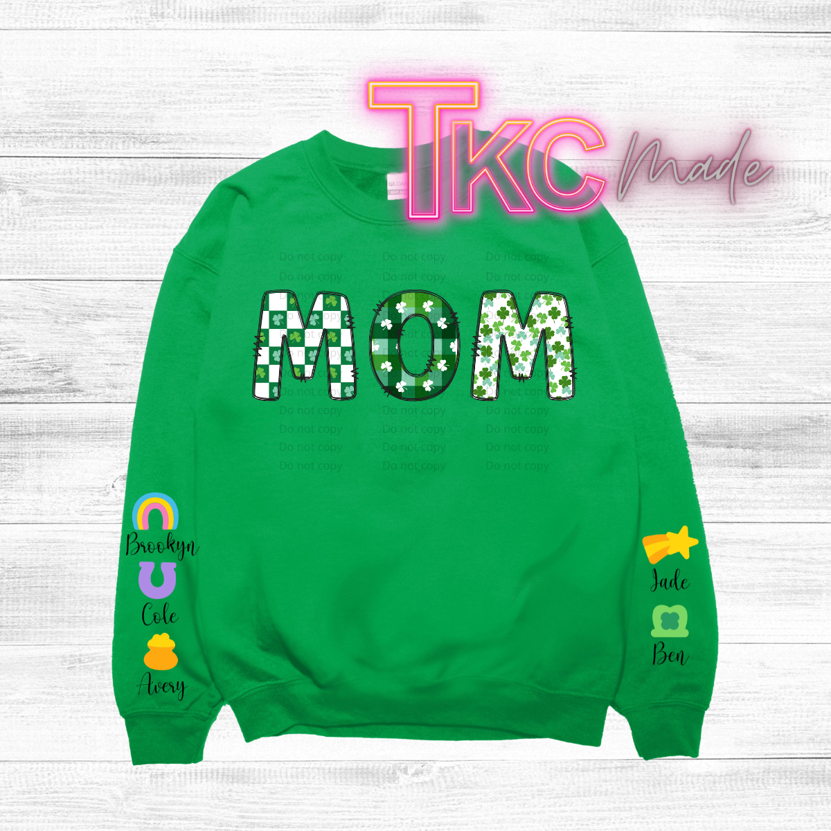 Personalized lucky mama -Put any names in the comments