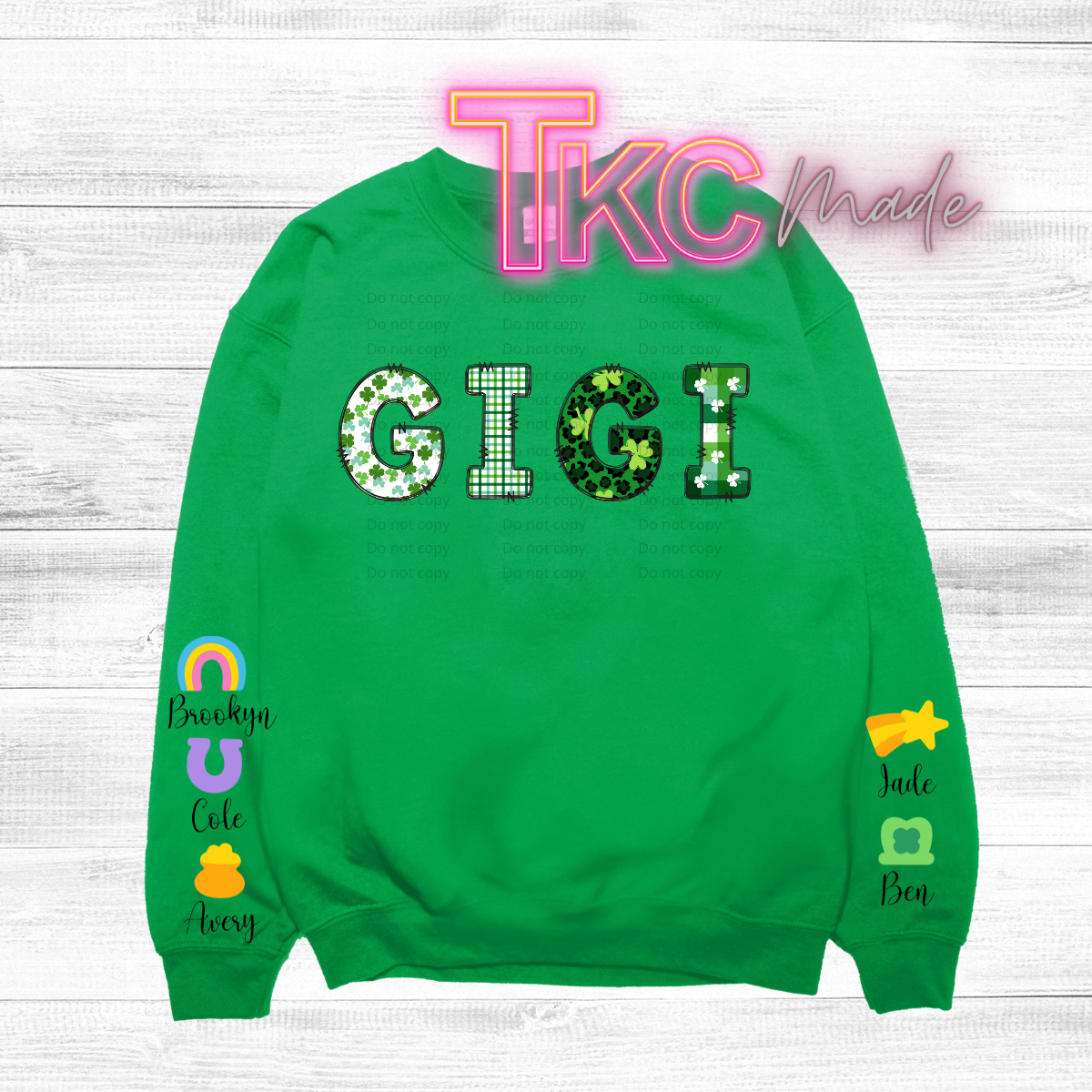 Personalized lucky mama -Put any names in the comments