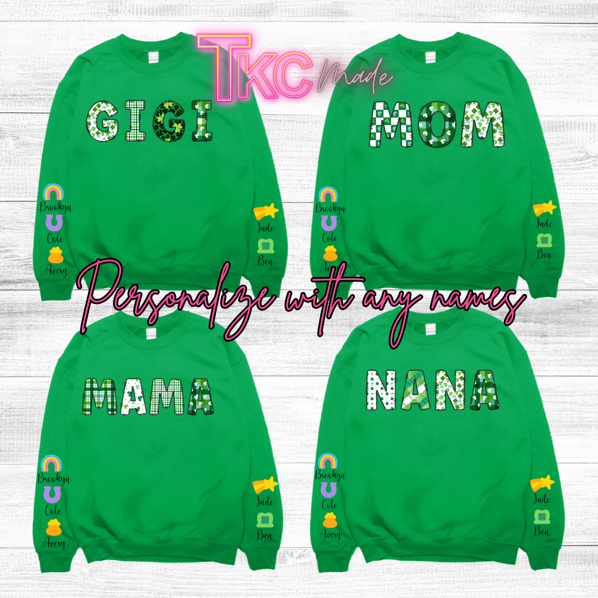 Personalized lucky mama -Put any names in the comments