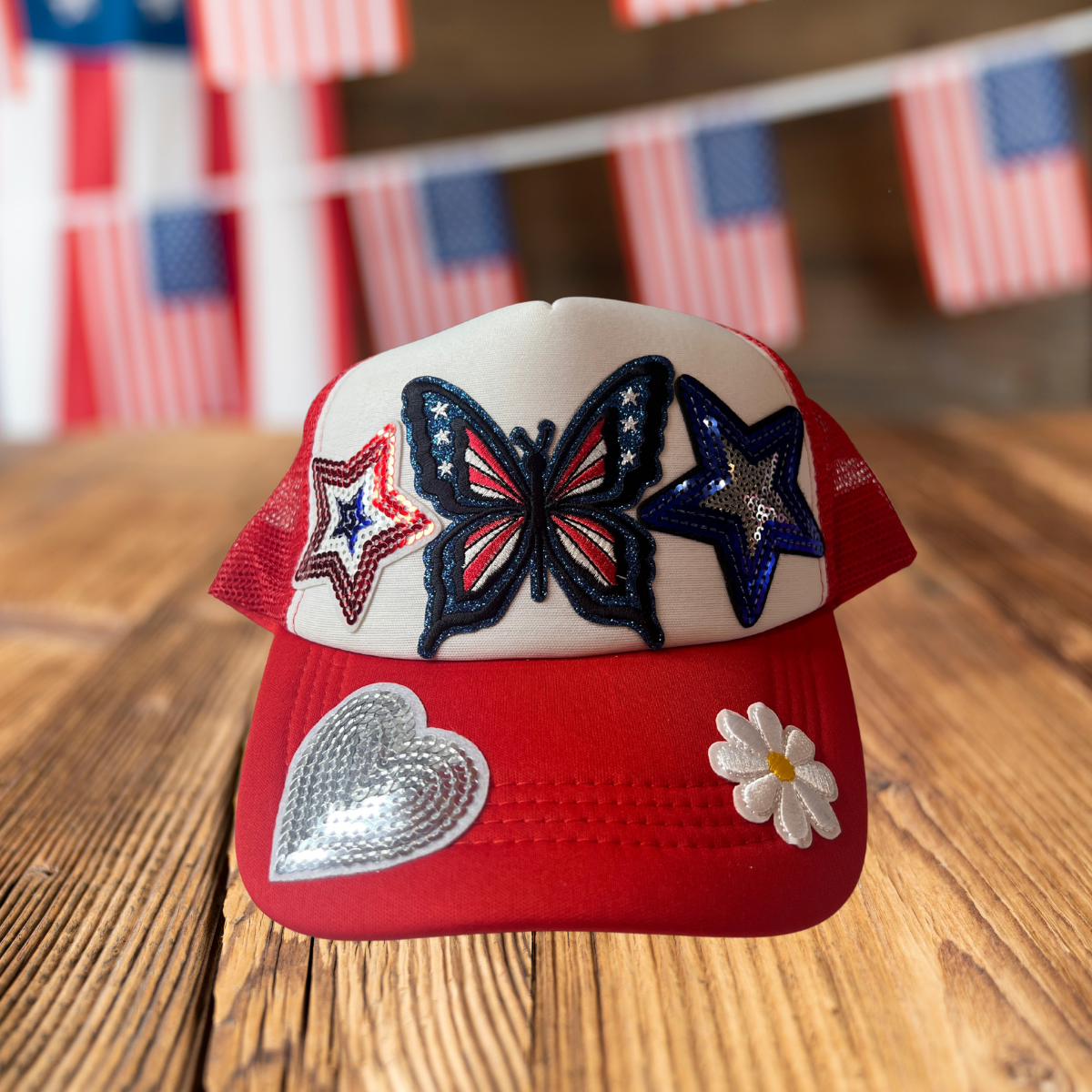 Patriotic Trucker Hats-Ship in 1-2 days