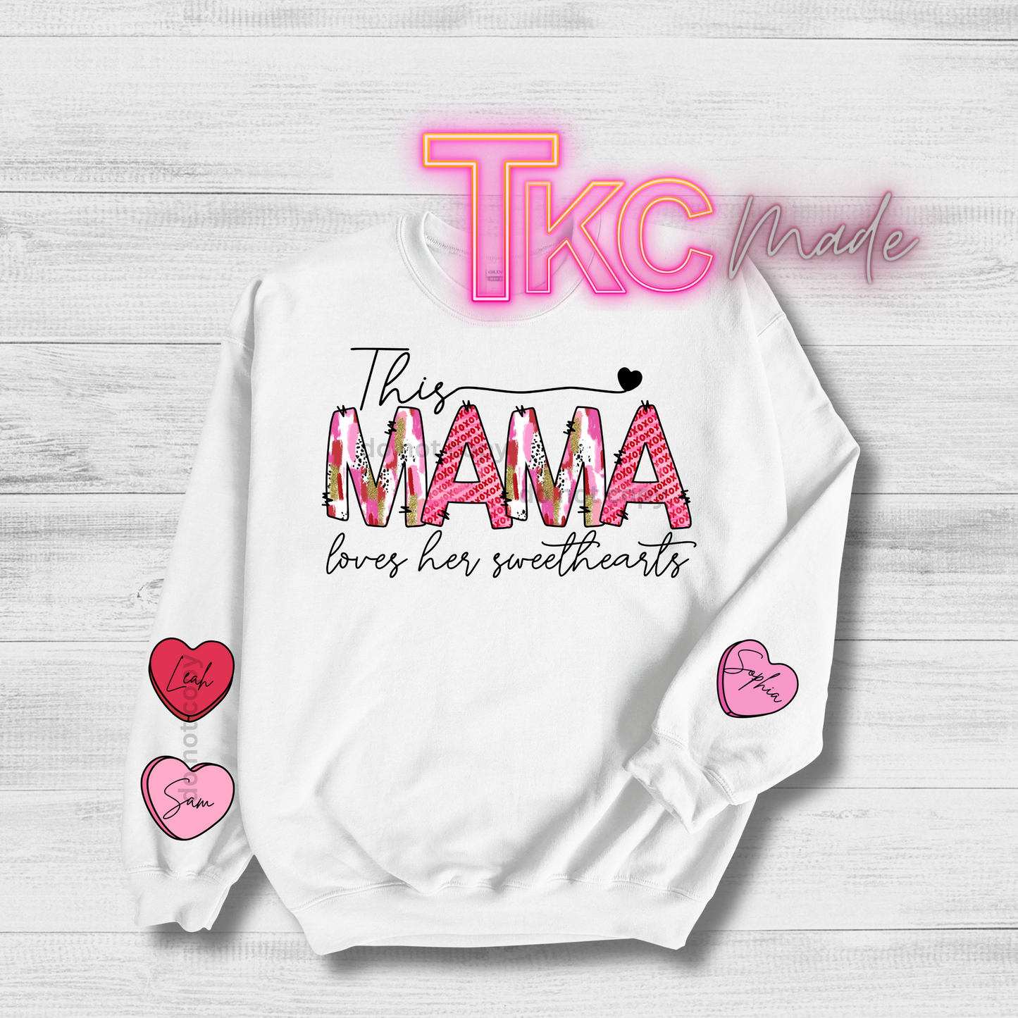 This Mama loves her sweethearts-Can customize with names