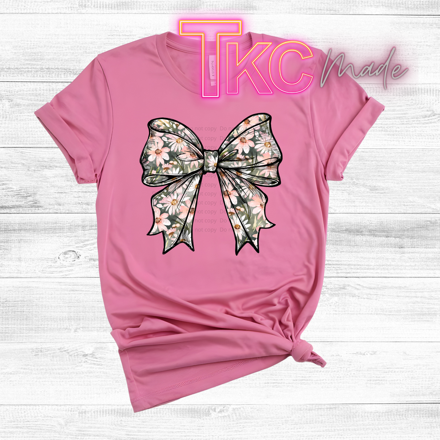 Spring floral bow