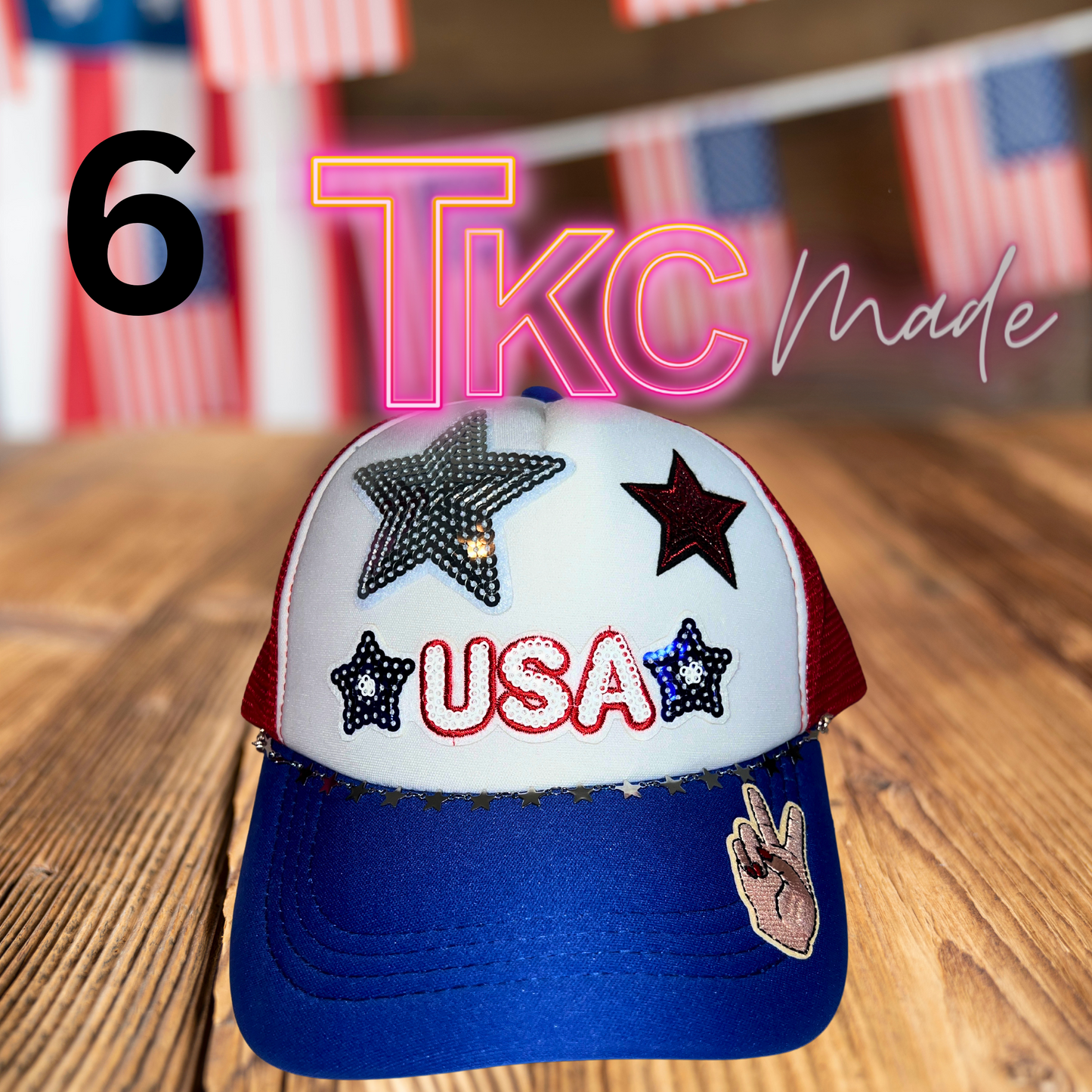 Patriotic Trucker Hats-Ship in 1-2 days