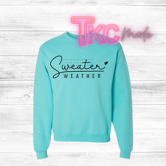 Sweater Weather with heart