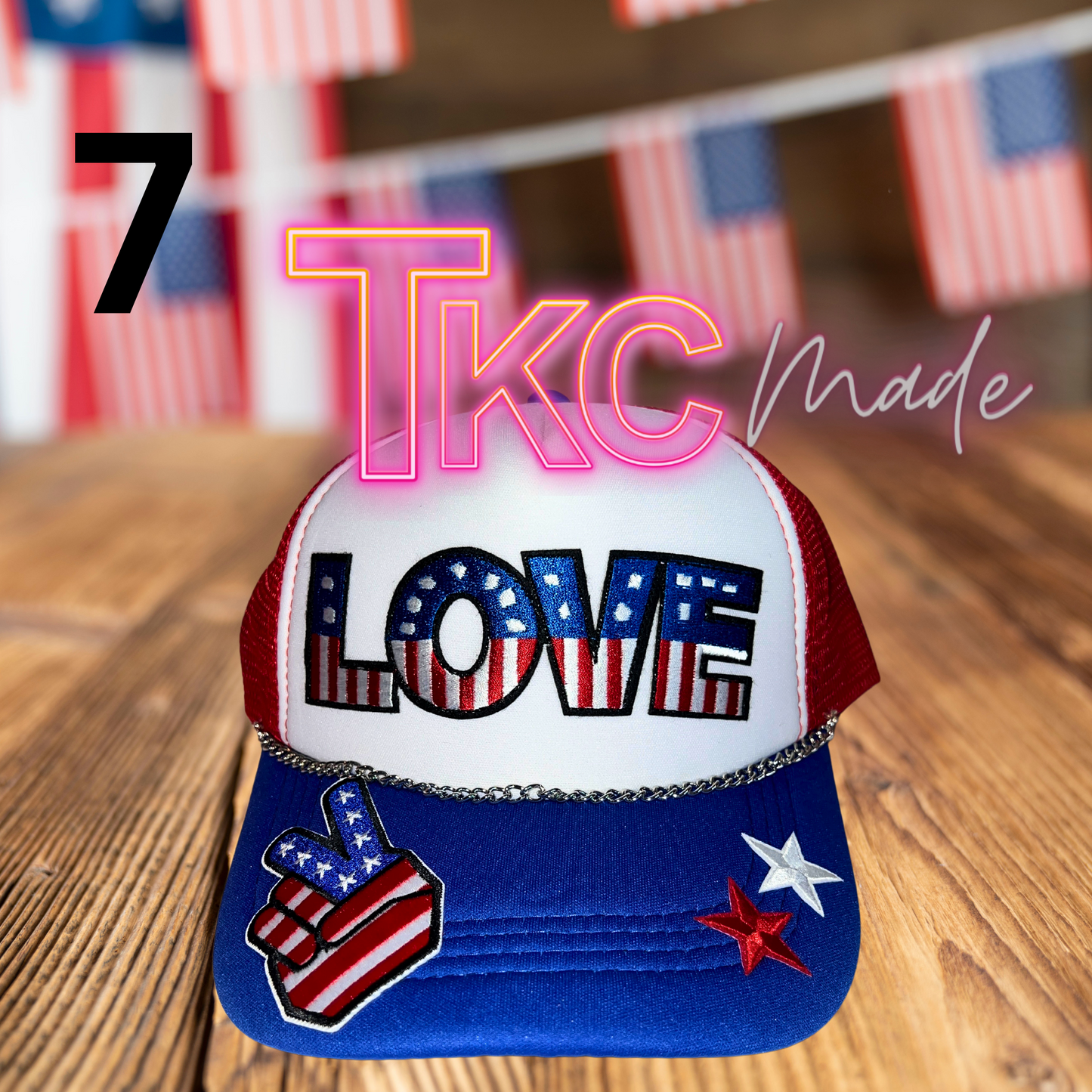 Patriotic Trucker Hats-Ship in 1-2 days