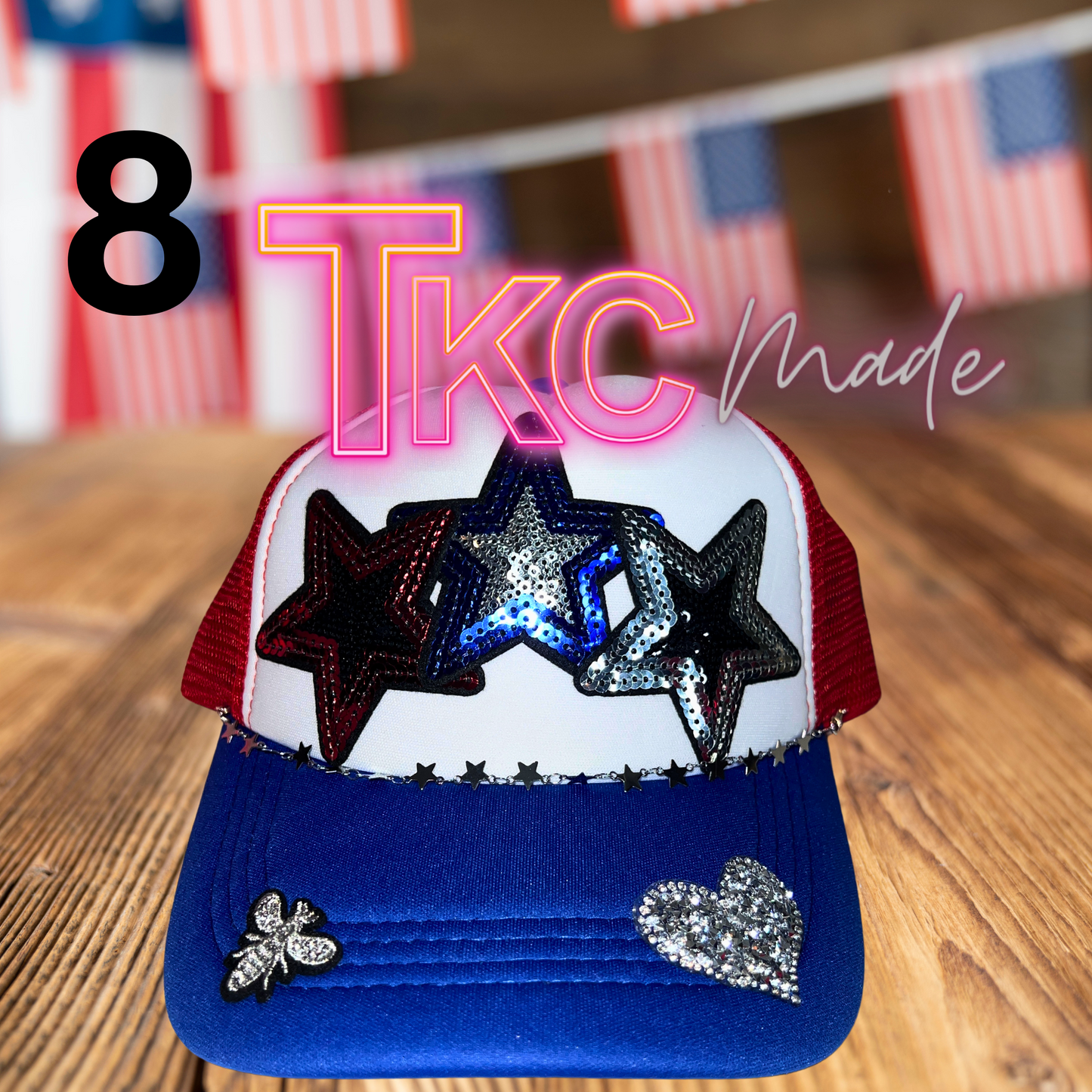 Patriotic Trucker Hats-Ship in 1-2 days