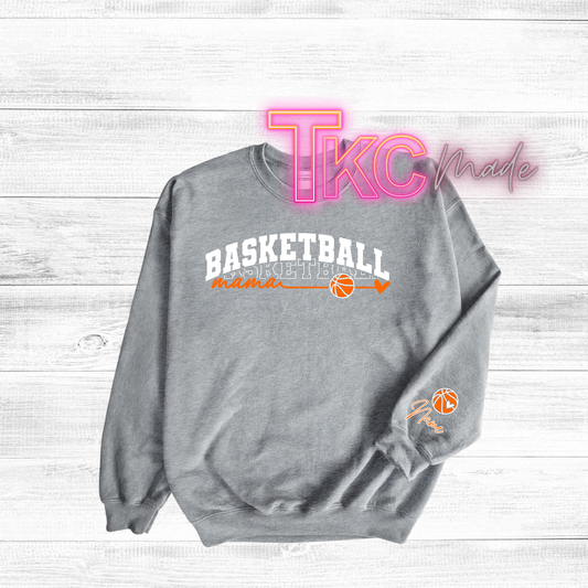 Basketball Mama with optional sleeve name