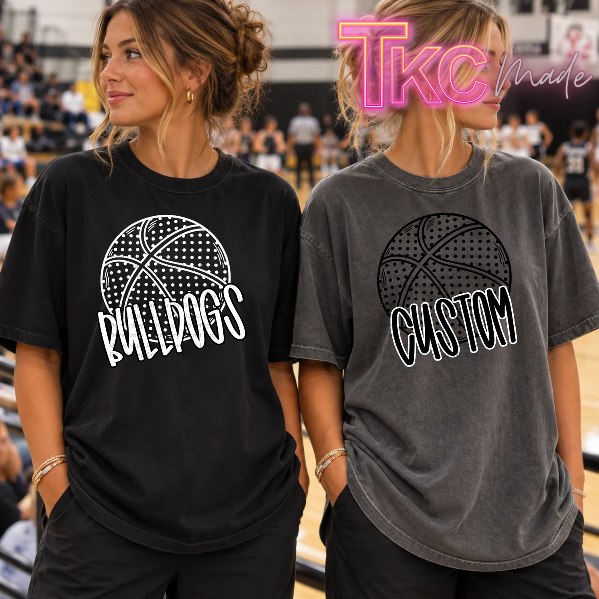 Mascot dots Basketball custom