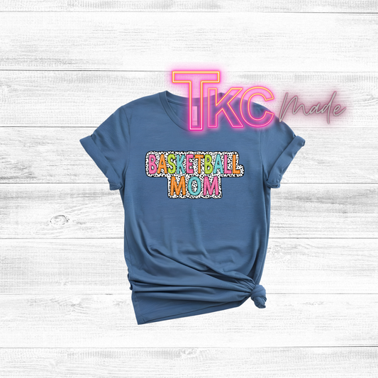 colorful Basketball Mom