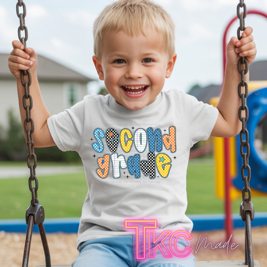 Second grade checkered