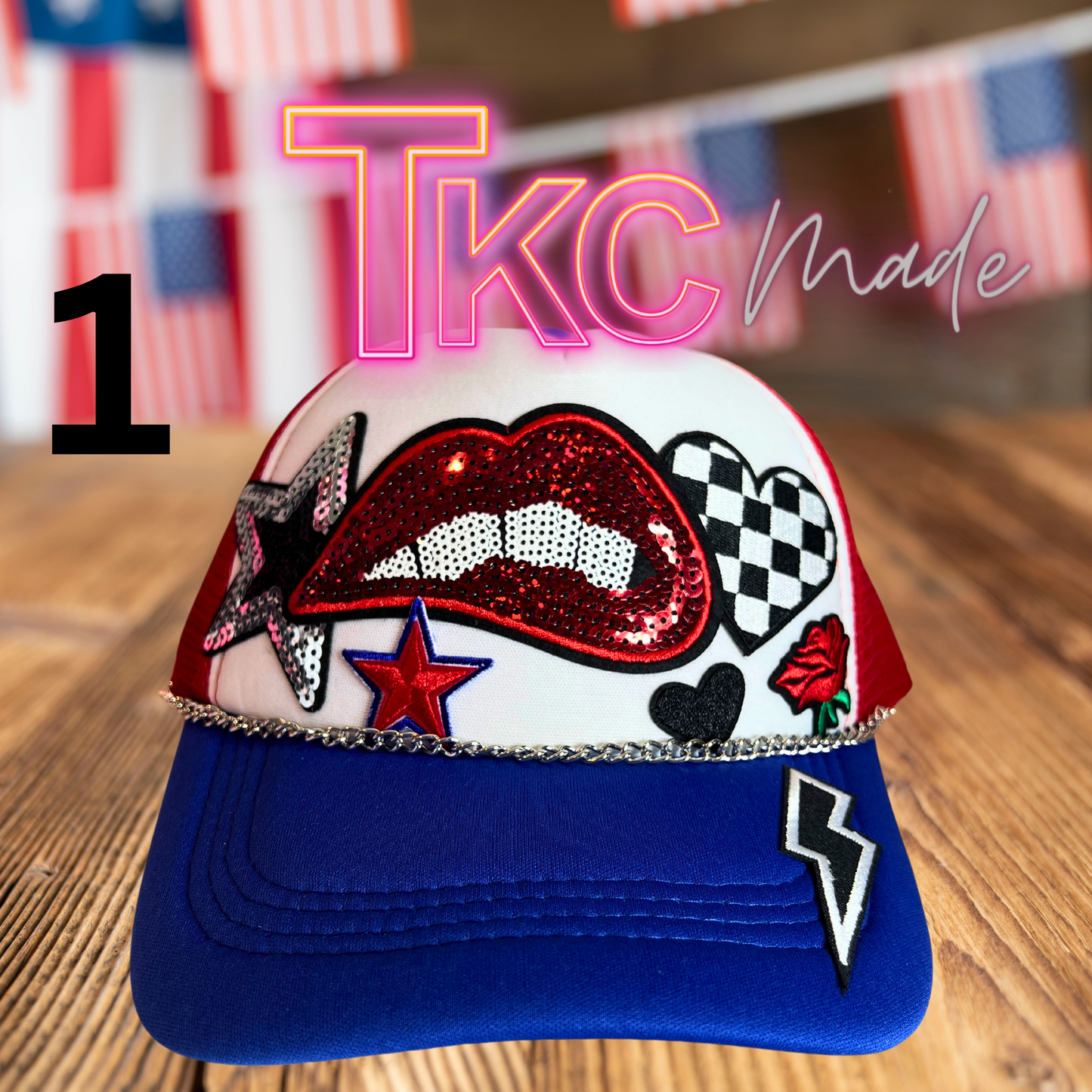 Patriotic Trucker Hats-Ship in 1-2 days