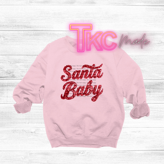 Santa Baby faux sequin