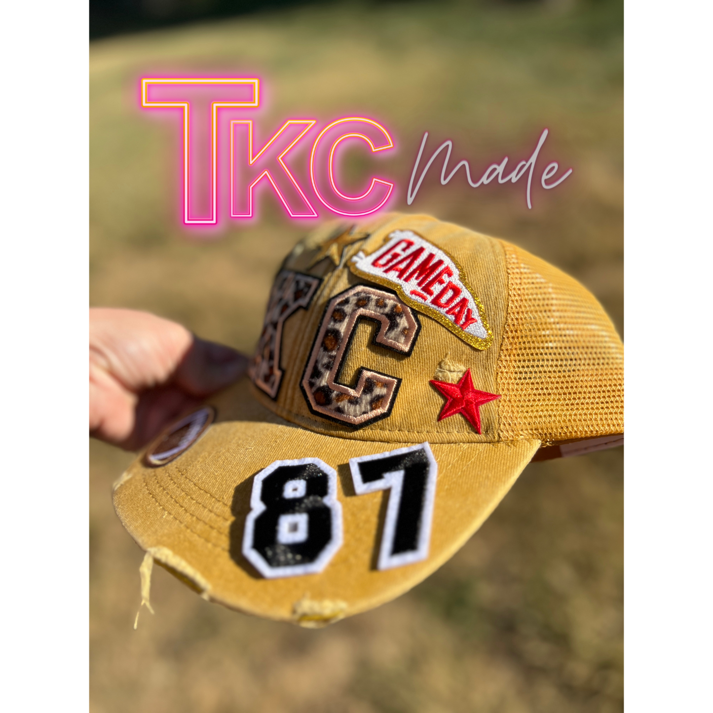 KC Leopard Print Women's fit Hat *Choose your favorite player's number*