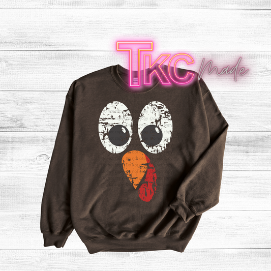 Turkey face distressed