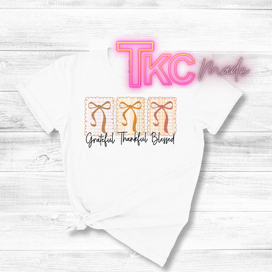 Grateful thankful blessed Thanksgiving Coquette