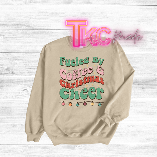 Fueled by coffee and christmas cheer retro