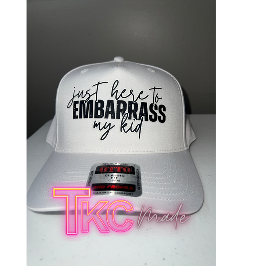 Just here to embarrass my kids or Kid full canvas hat