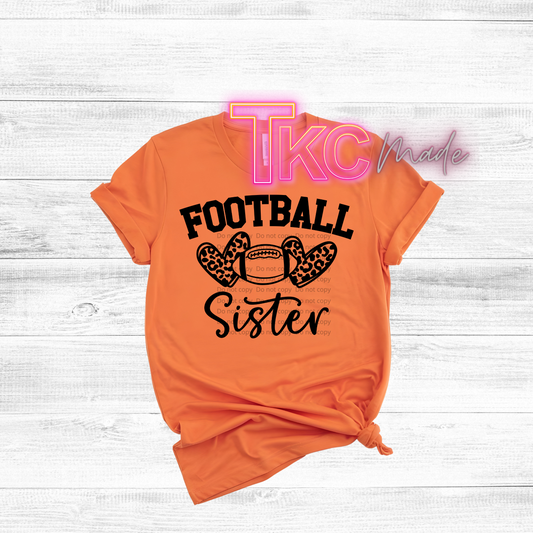 Football sister with optional player number