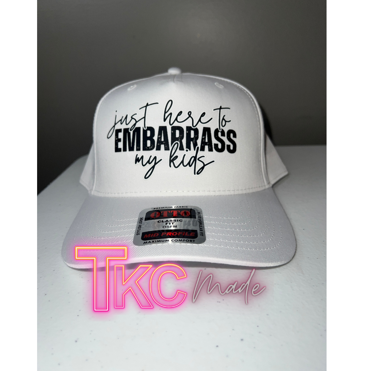 Just here to embarrass my kids or Kid full canvas hat