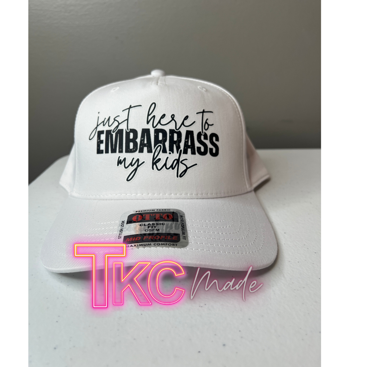 Just here to embarrass my kids or Kid full canvas hat