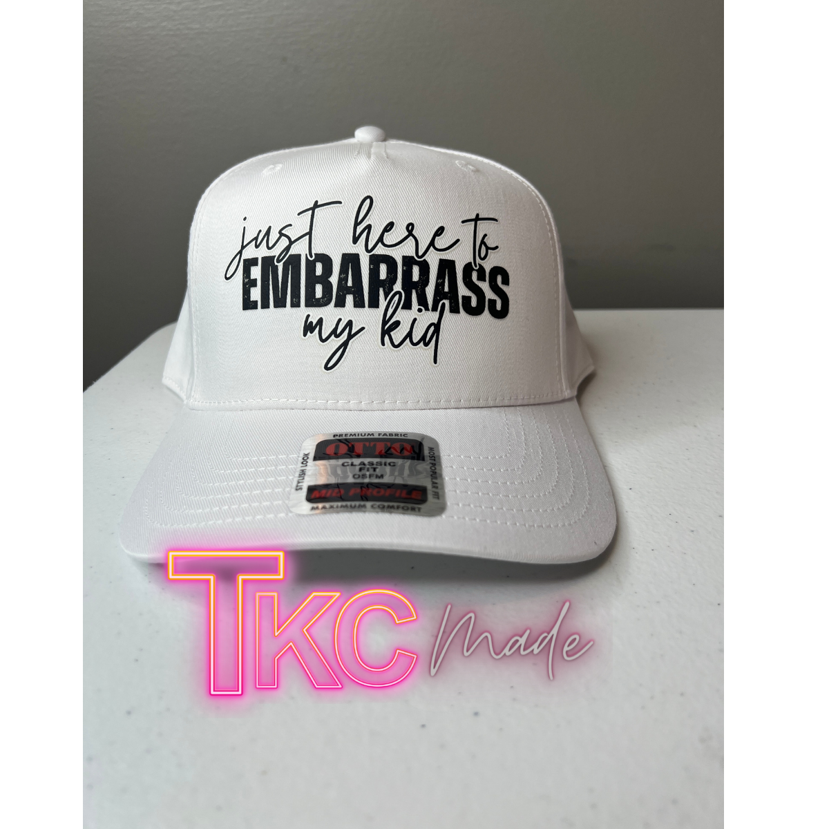 Just here to embarrass my kids or Kid full canvas hat
