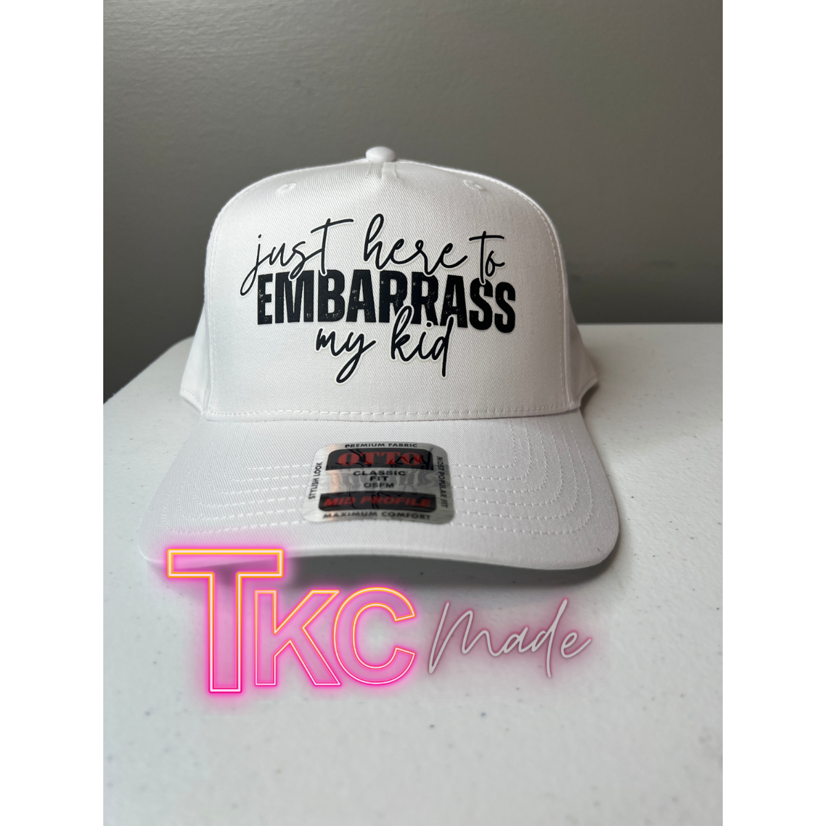 Just here to embarrass my kids or Kid full canvas hat
