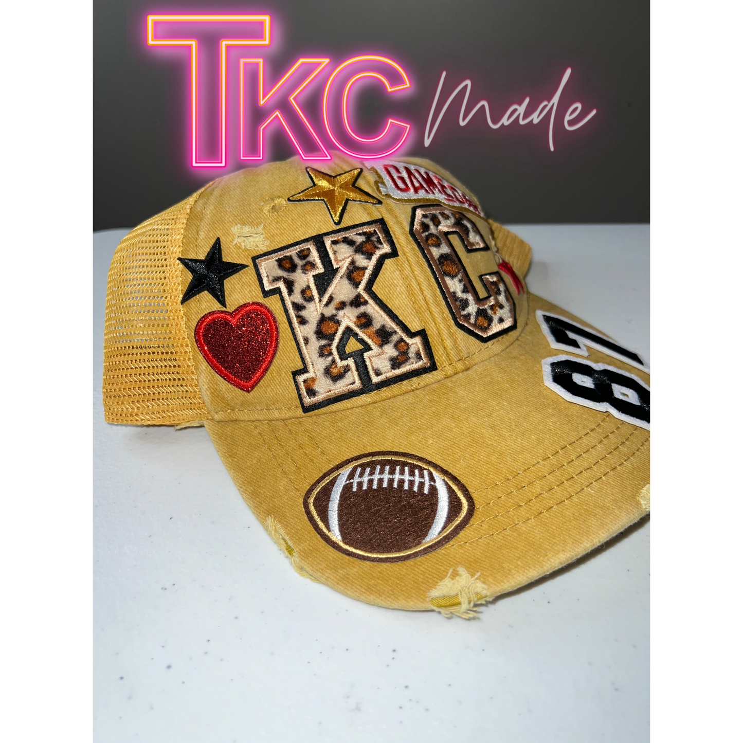 KC Leopard Print Women's fit Hat *Choose your favorite player's number*