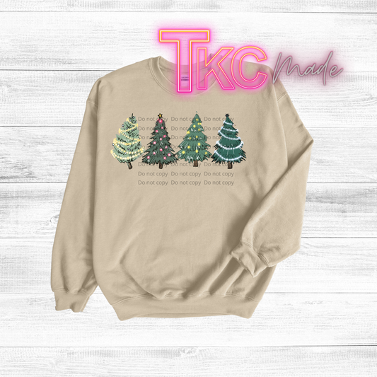 Green Christmas trees