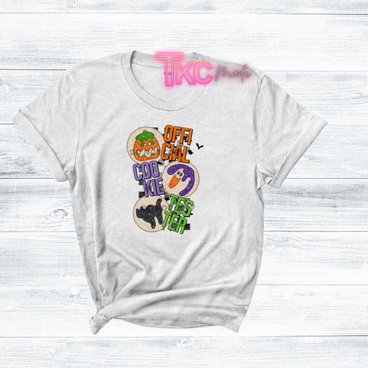 Faux glitter Official Cookie Tester Halloween