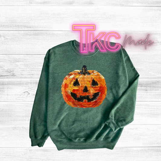 paint stroke fall pumpkin