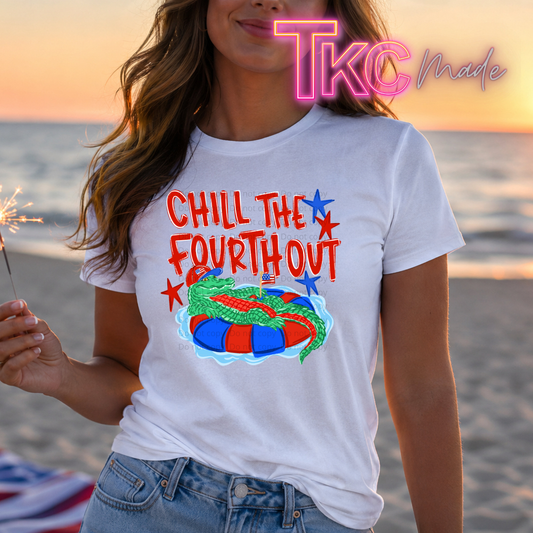Chill the 4th out gator with hat