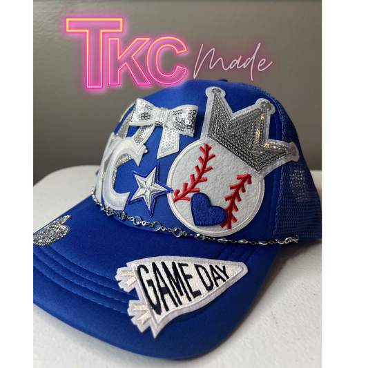 KC baseball bling hat