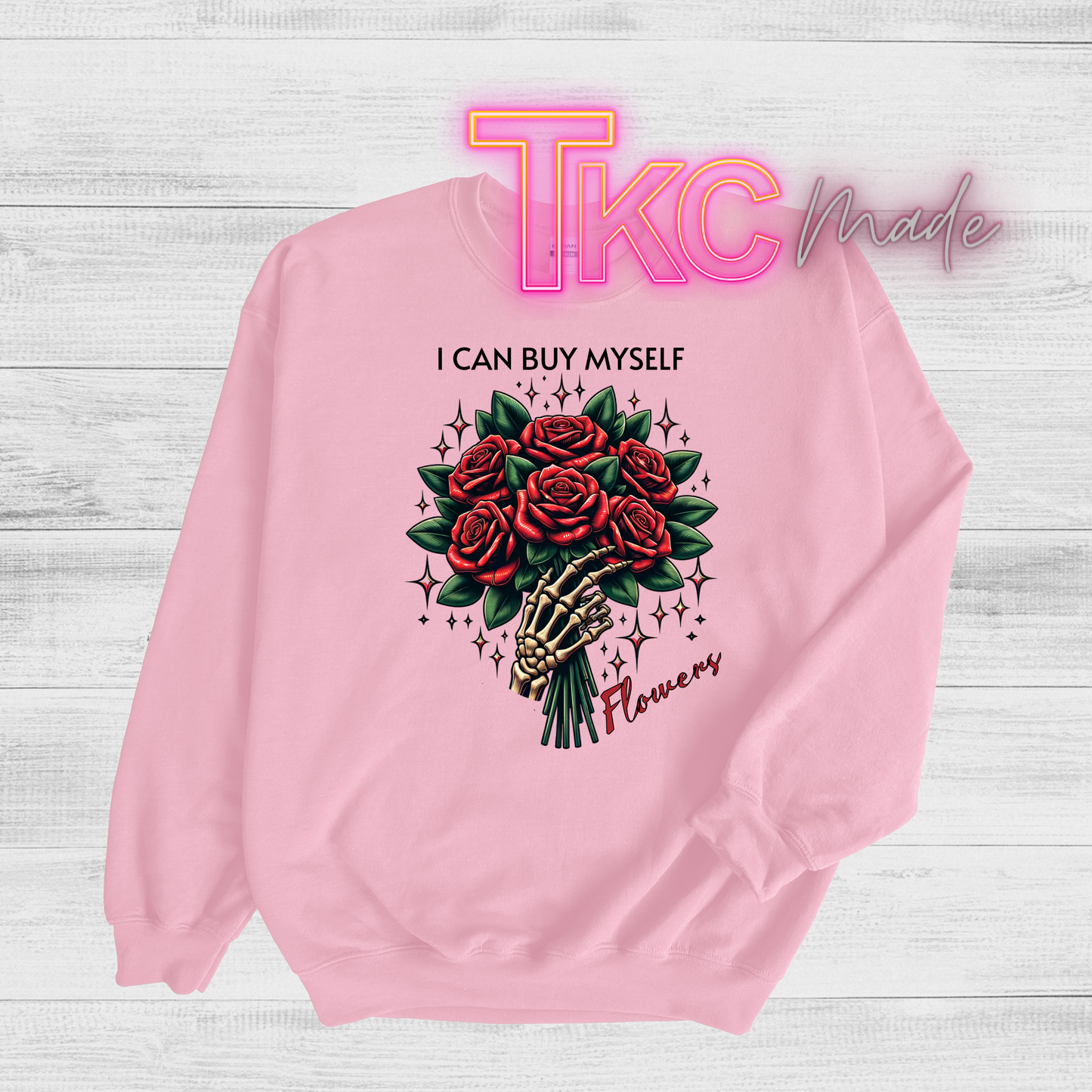 I can buy myself flowers skeleton