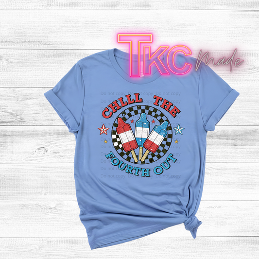 Chill the 4th out retro checkered