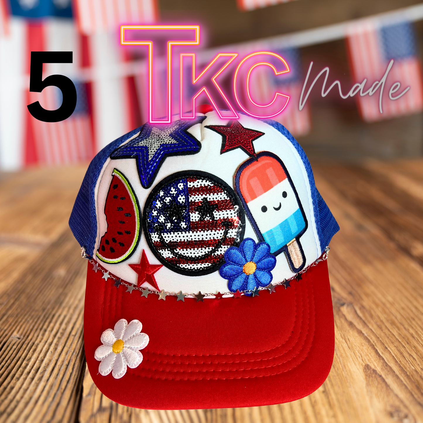 Patriotic Trucker Hats-Ship in 1-2 days