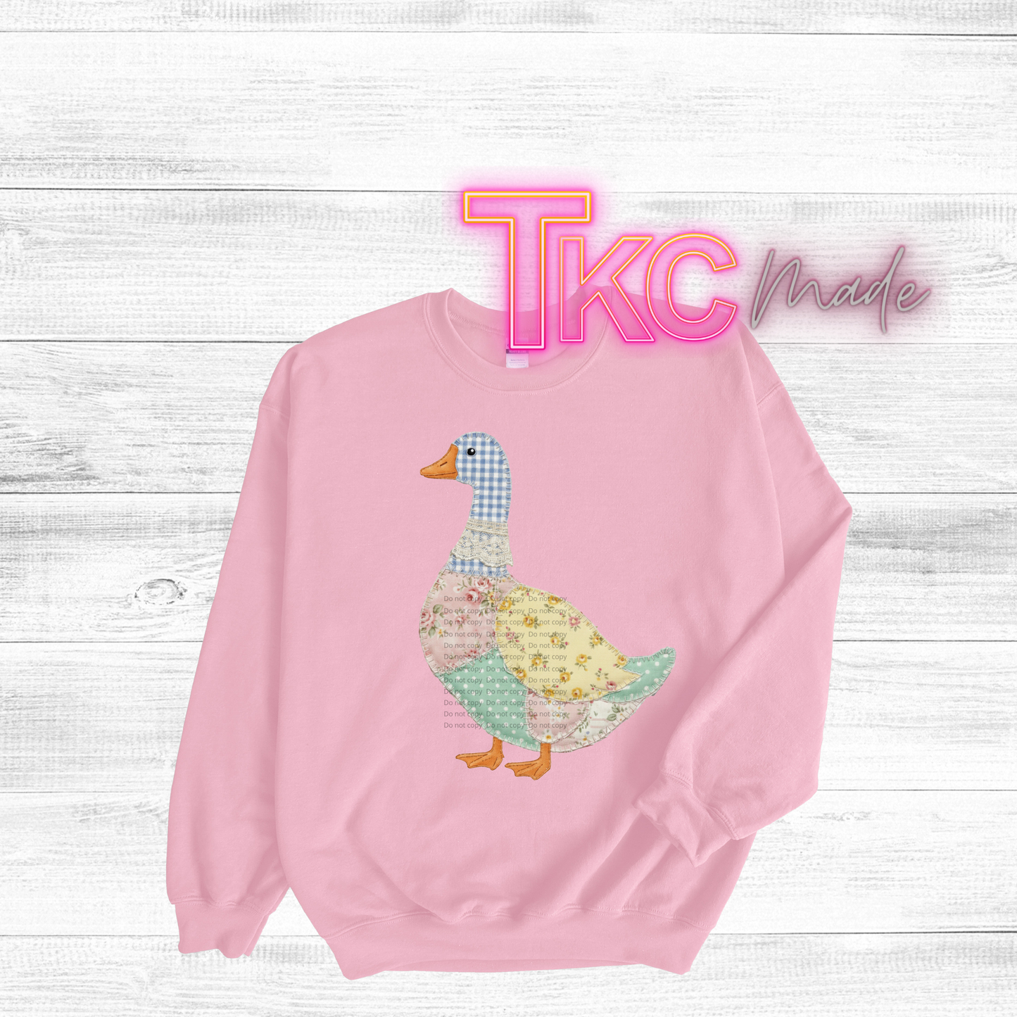 Faux patchwork goose