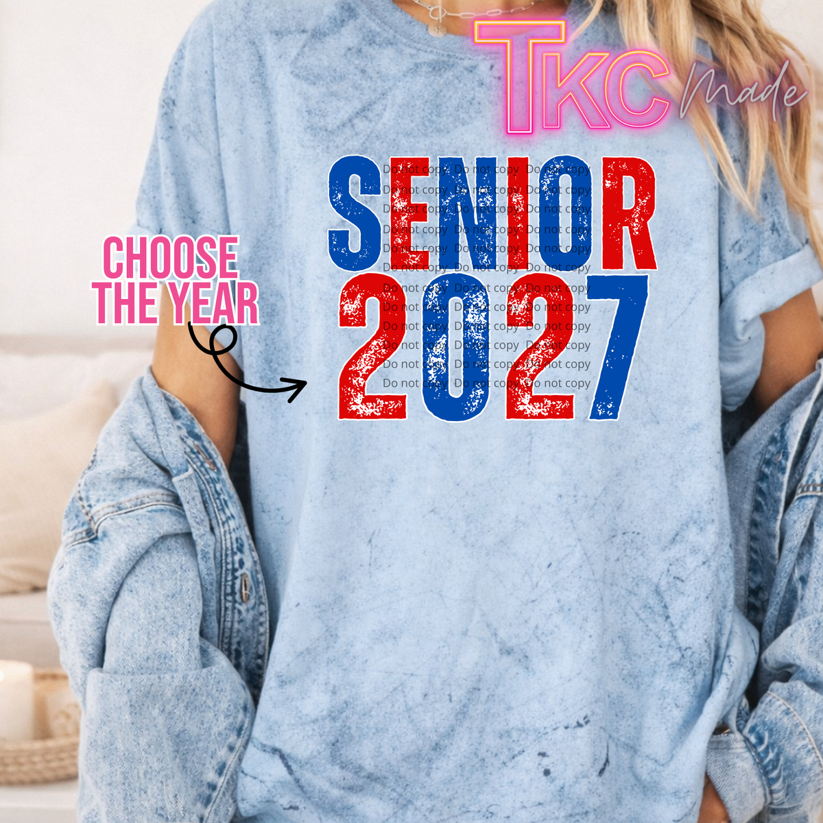 Senior 2027 red and blue