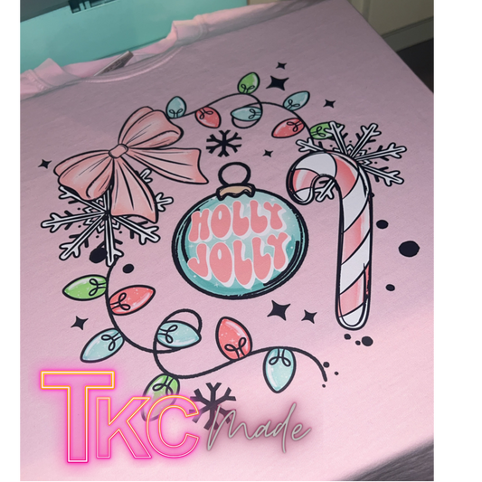 Pink holly jolly Christmas