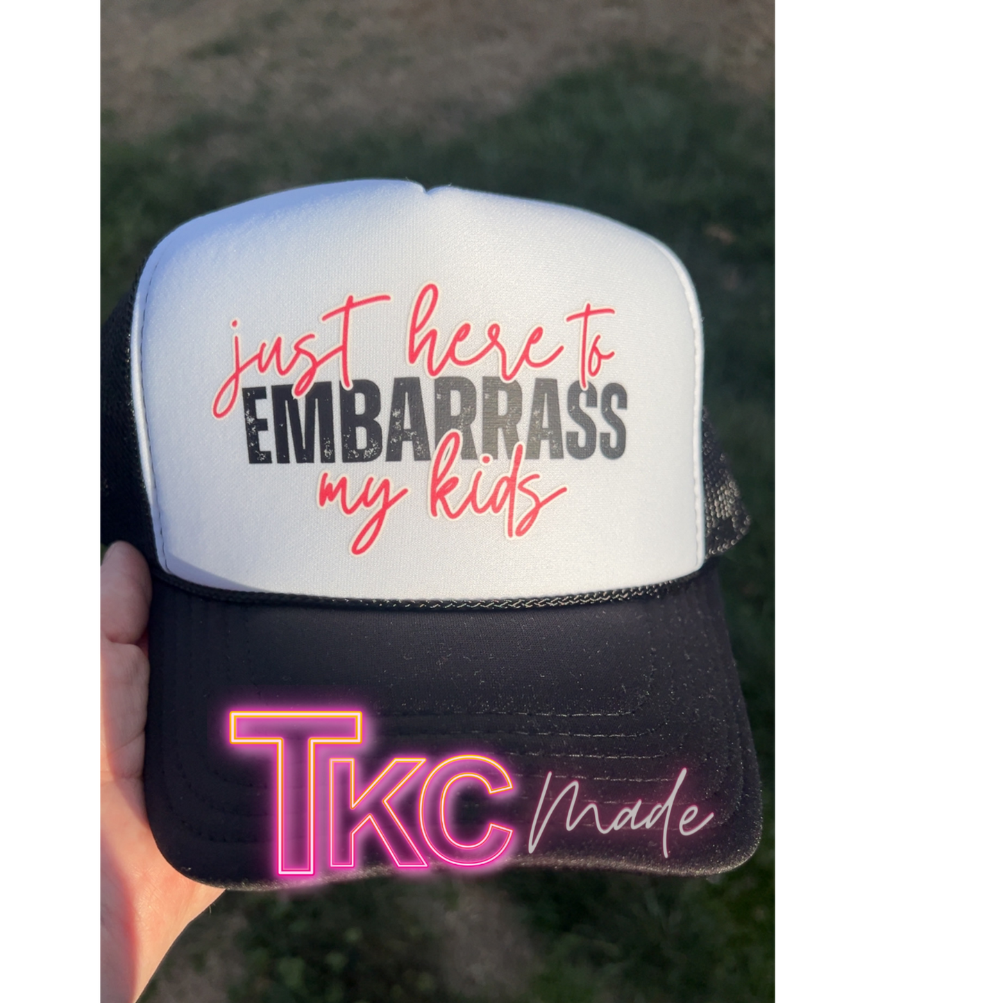 Just here to embarrass my kids or Kid in Pink