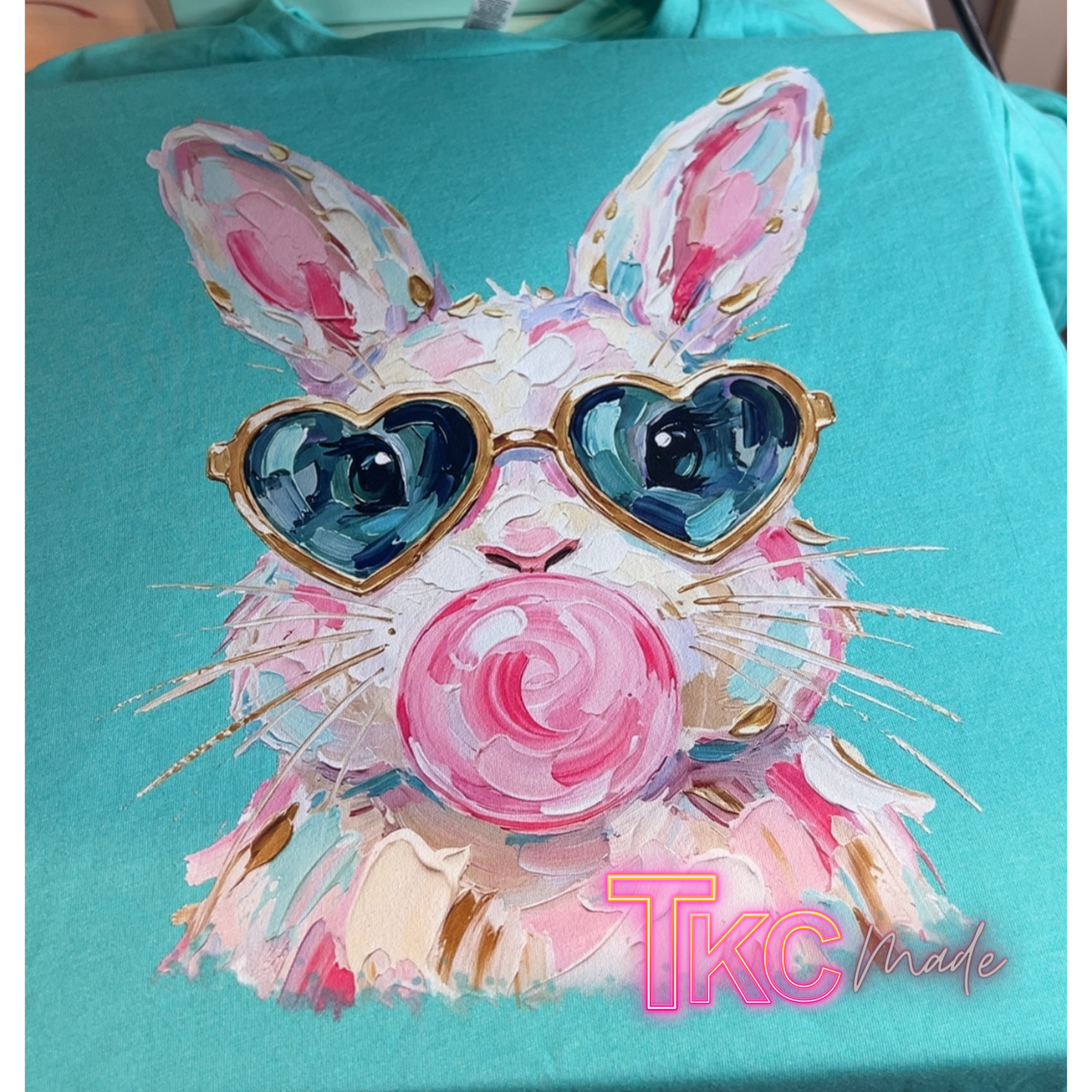 Faux painted bunny