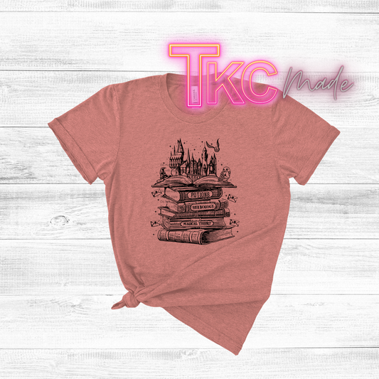 Potions and Magic book stack