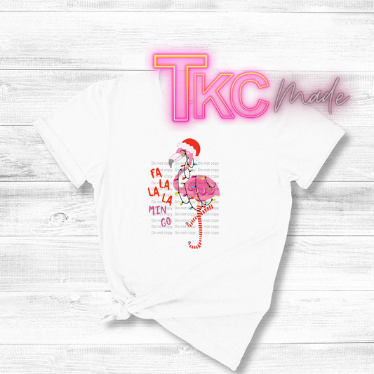 Tropical Christmas Flamingo