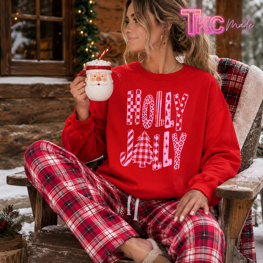 Pink holly jolly