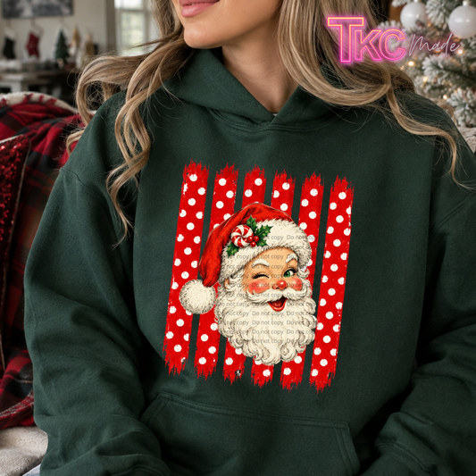 vintage dot Santa