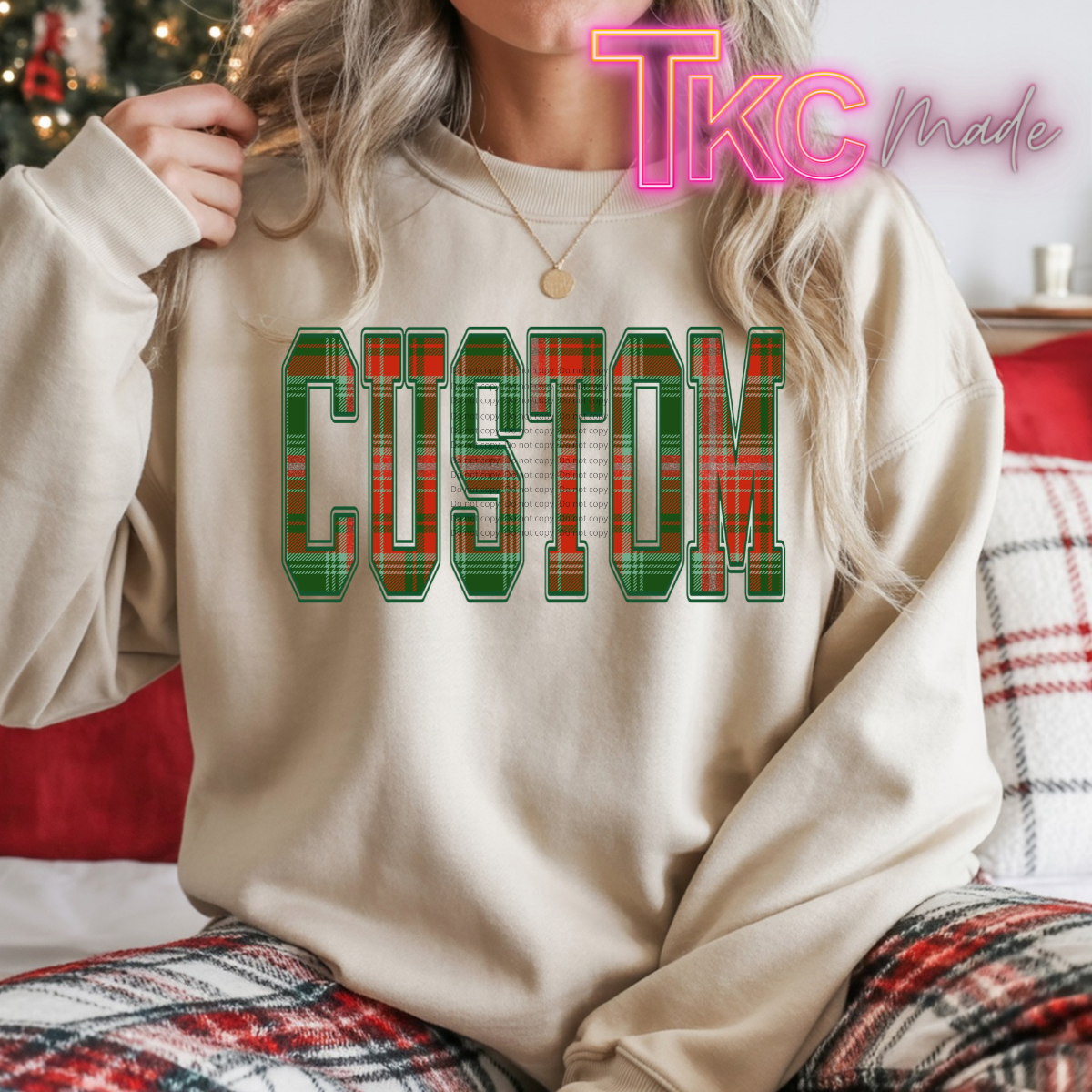 Plaid Custom straight name