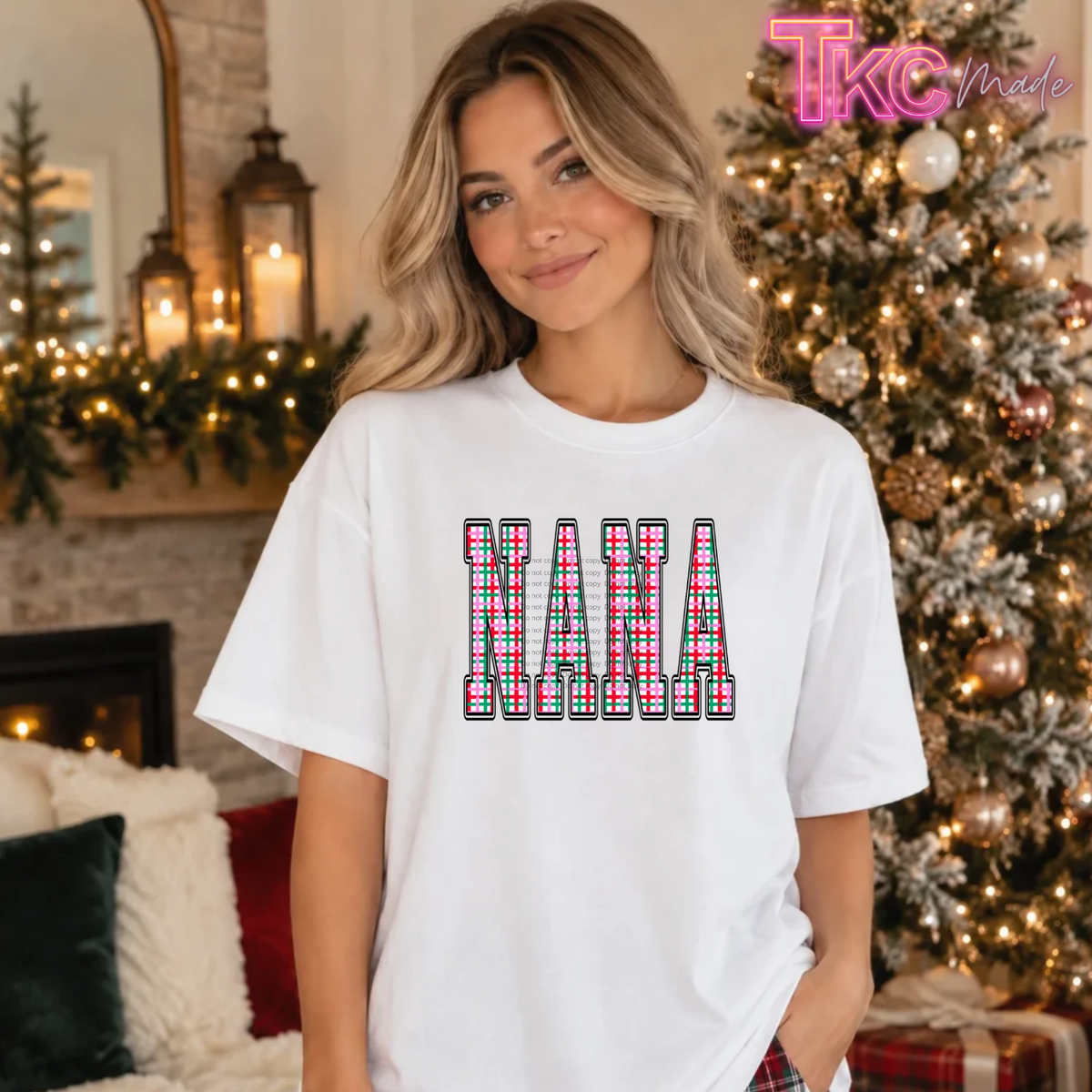 Christmas Plaid Nana